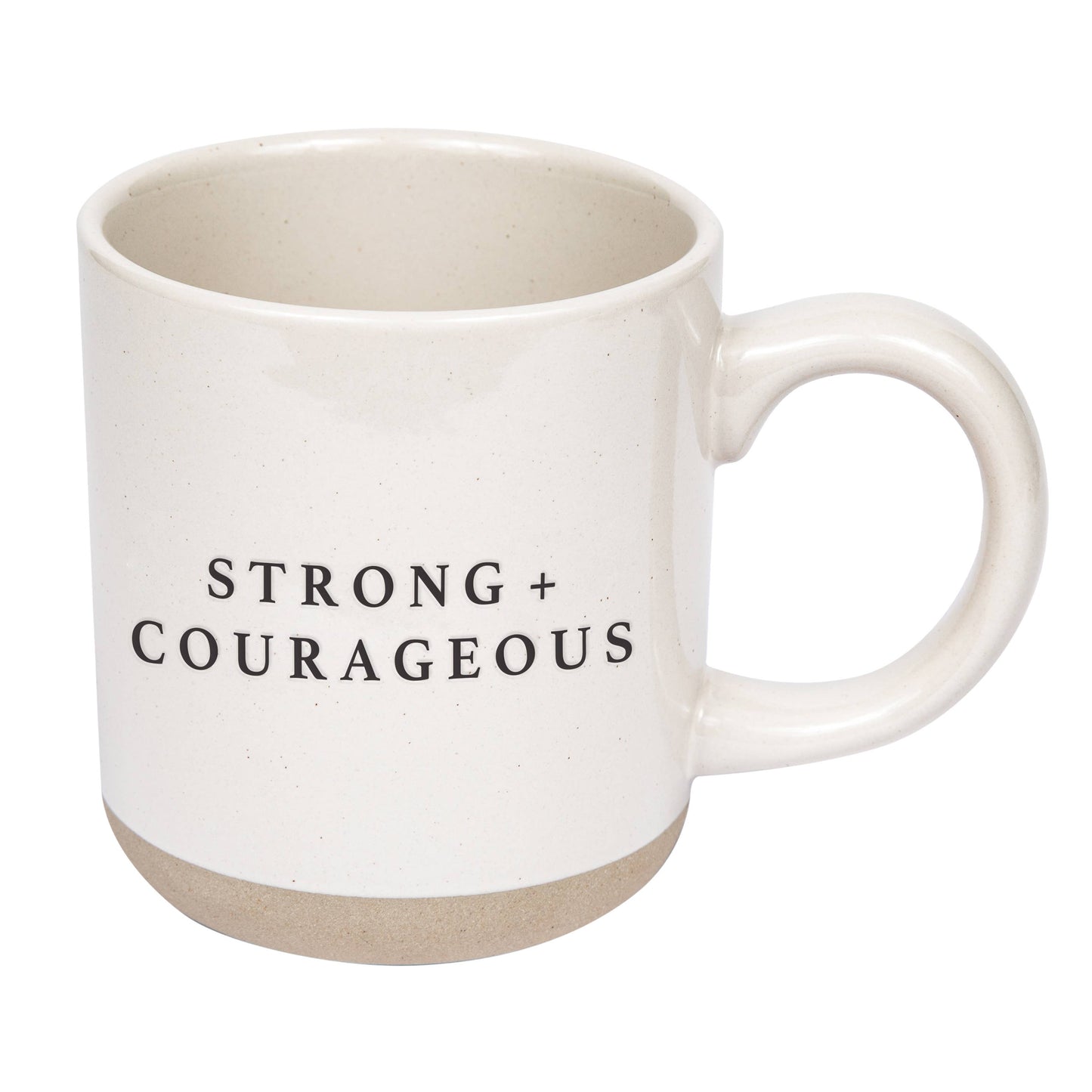Strong & Courageous Stoneware Mugs