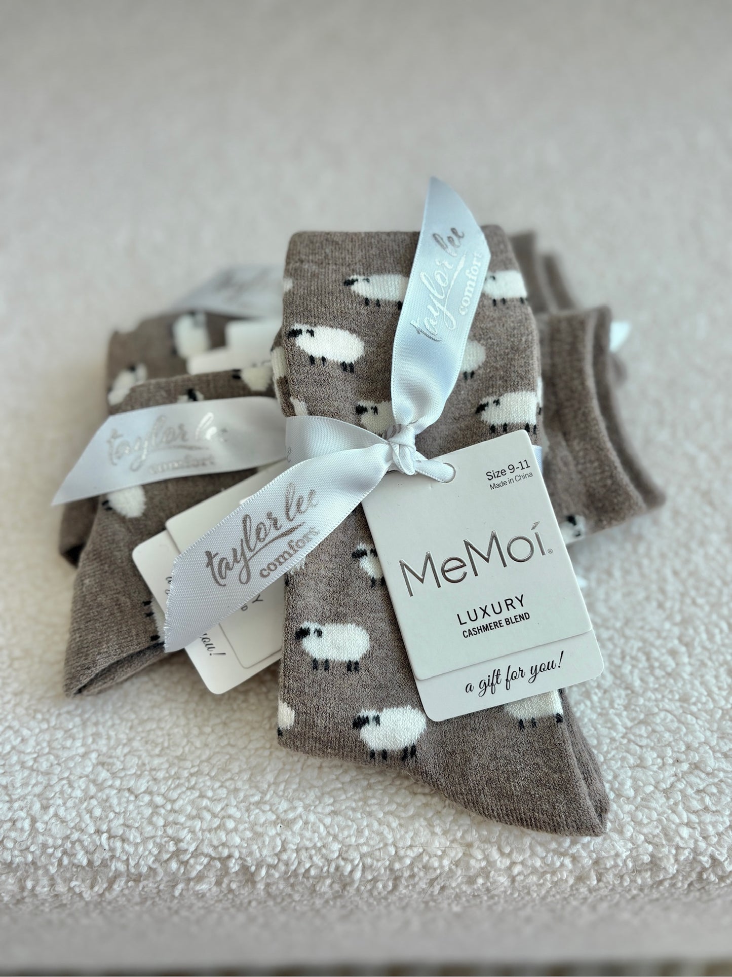 Cashmere Blend Sheep Socks