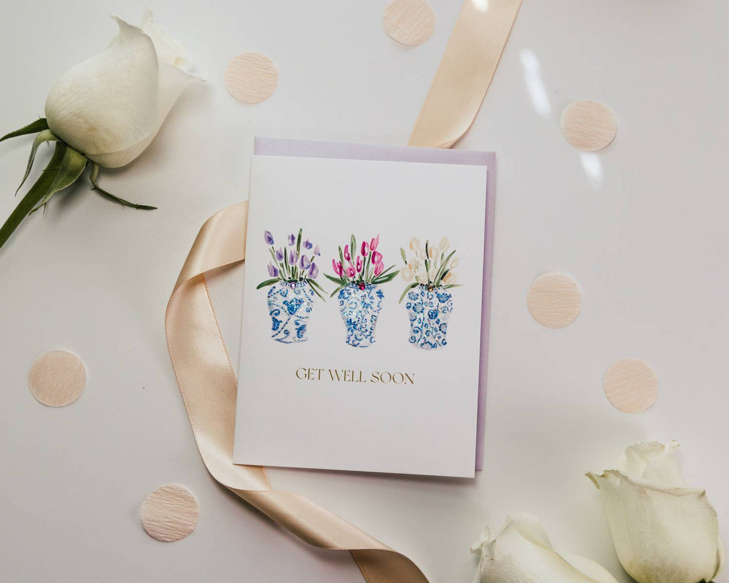 'Get-Well Tulips' Get-Well Greeting Card