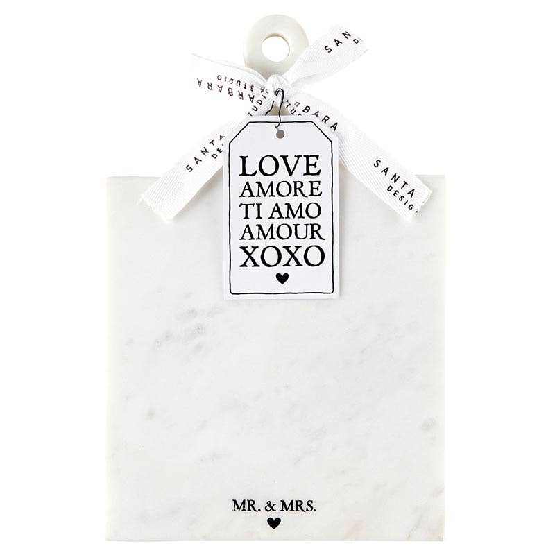 Mr. & Mrs. Marble Board with Handle