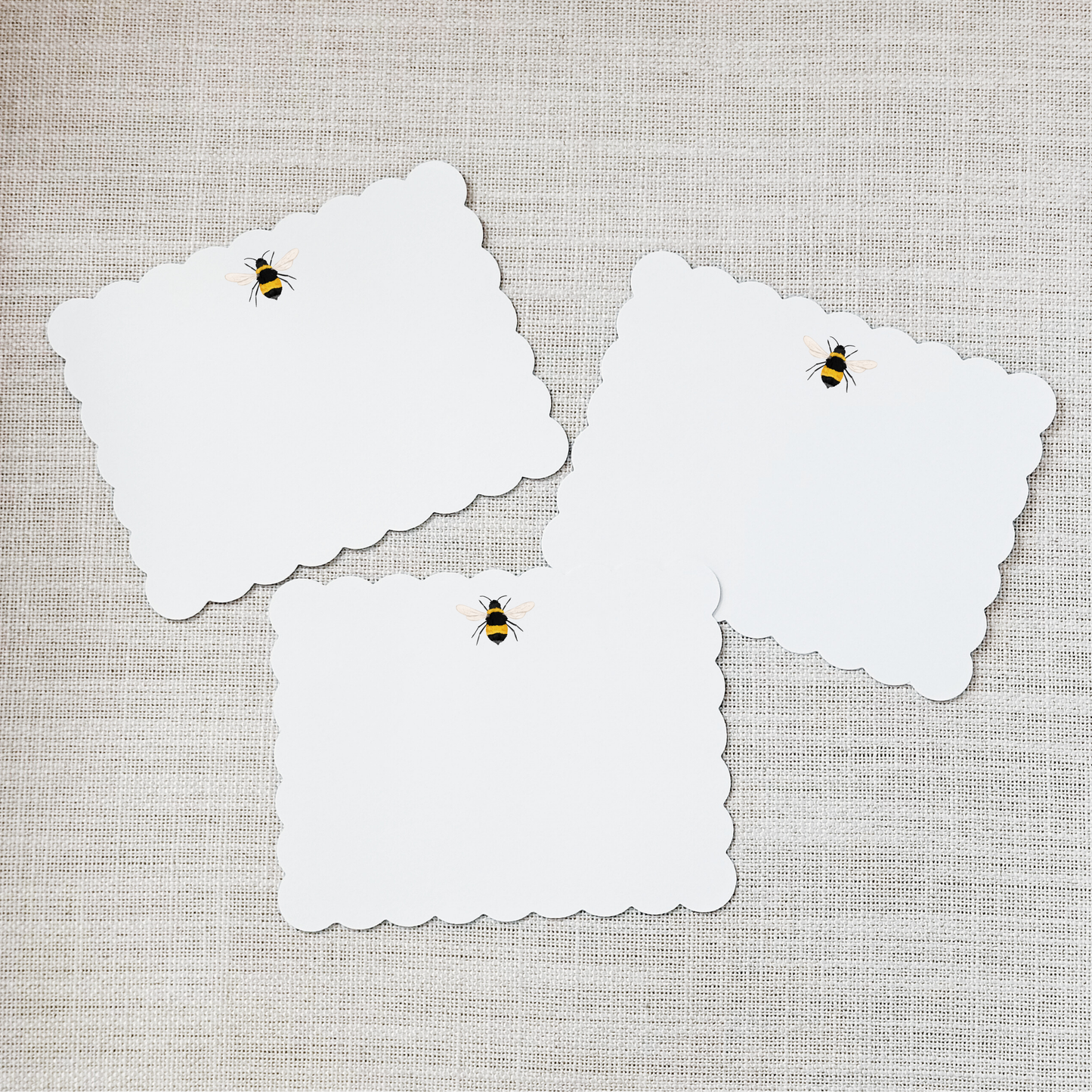 Bee Scallop Notecard Set
