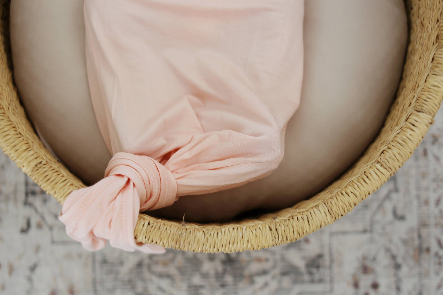 Blush Pink Bamboo Knotted Gownn