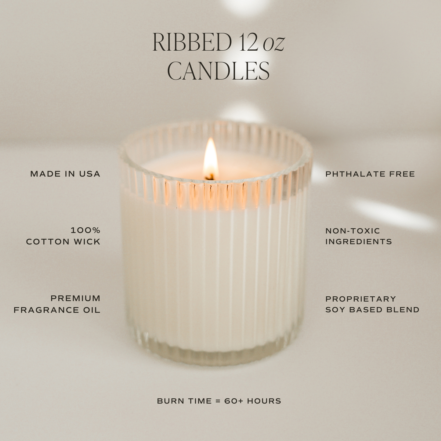Sugar Cookies Fluted Jar Soy Candle