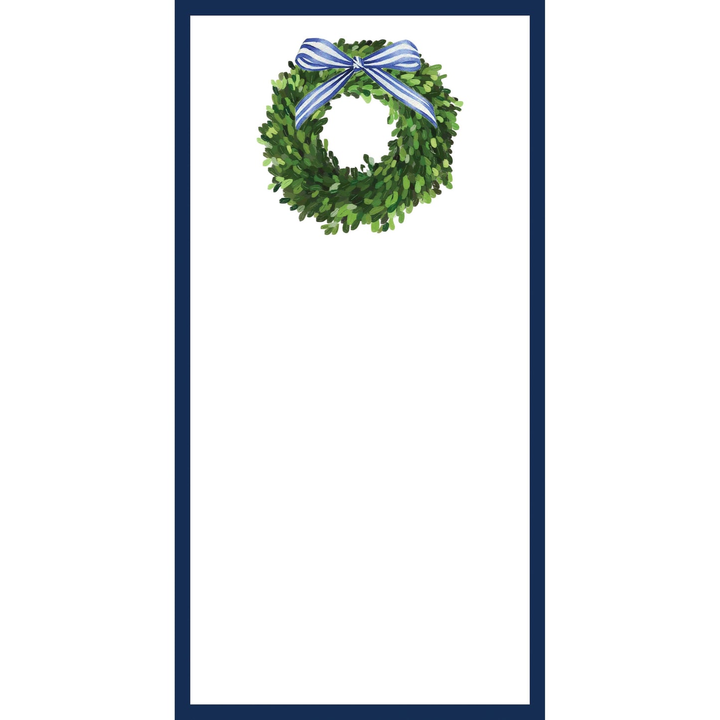 Boxwood Wreath List Notepad