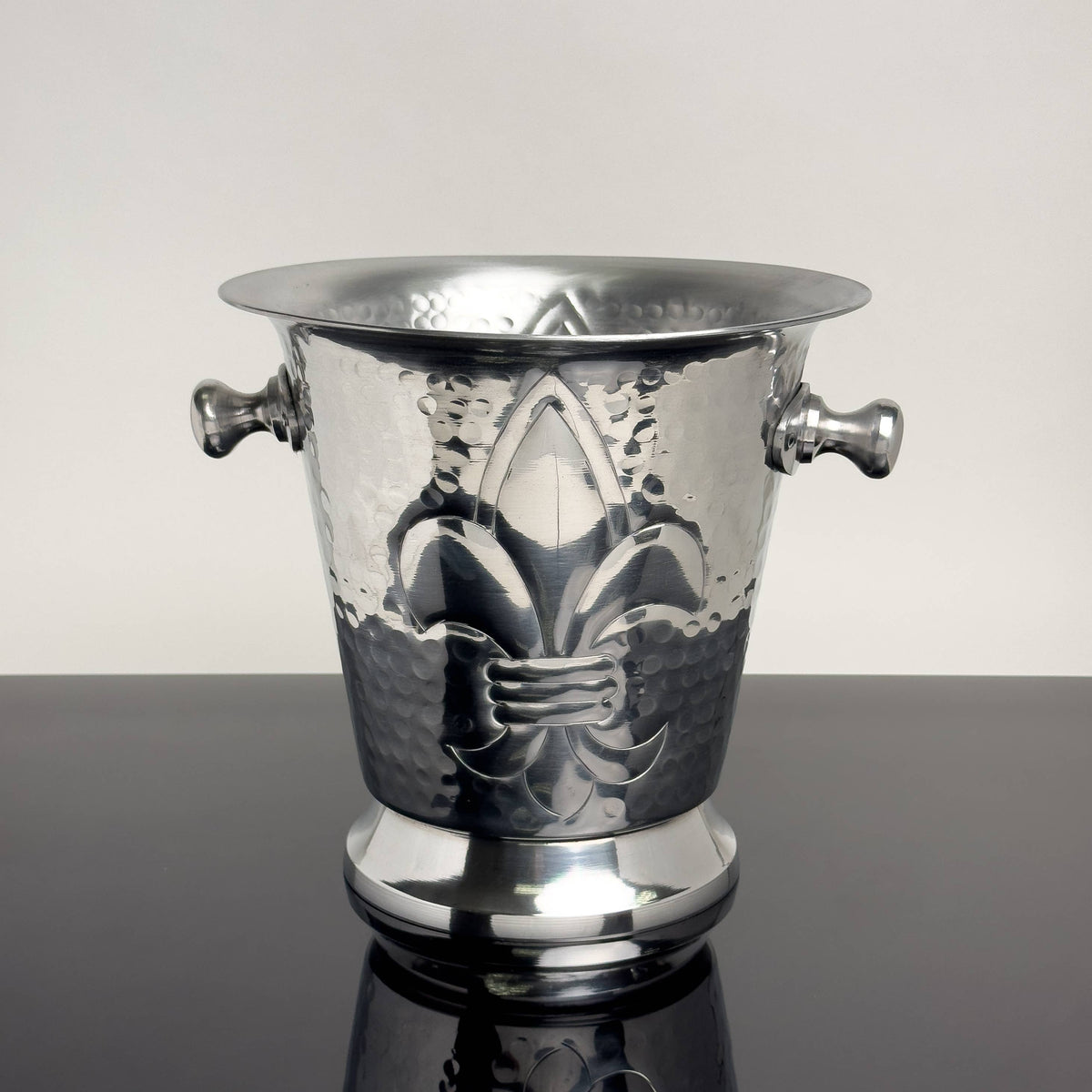 Etched Ice Bucket with Handles