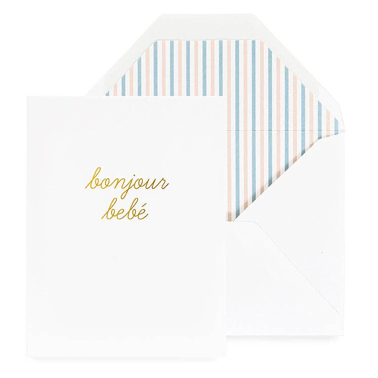 Bonjour Bebe Greeting Card