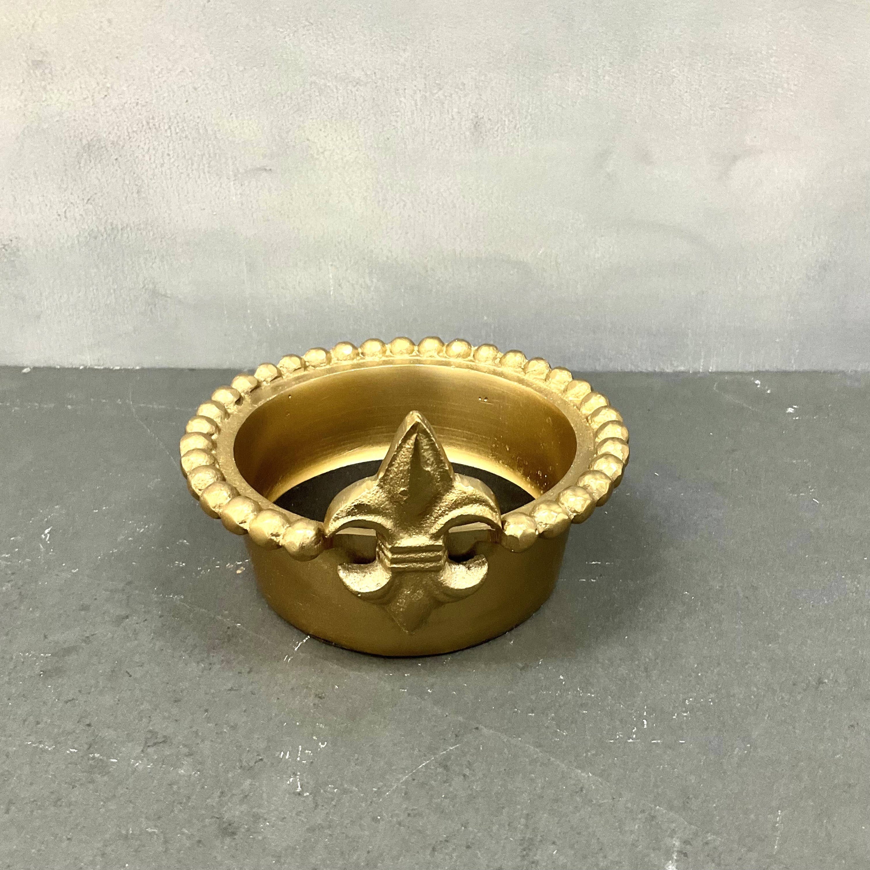 Gold Fleur De Lis Wine Bottle Holder