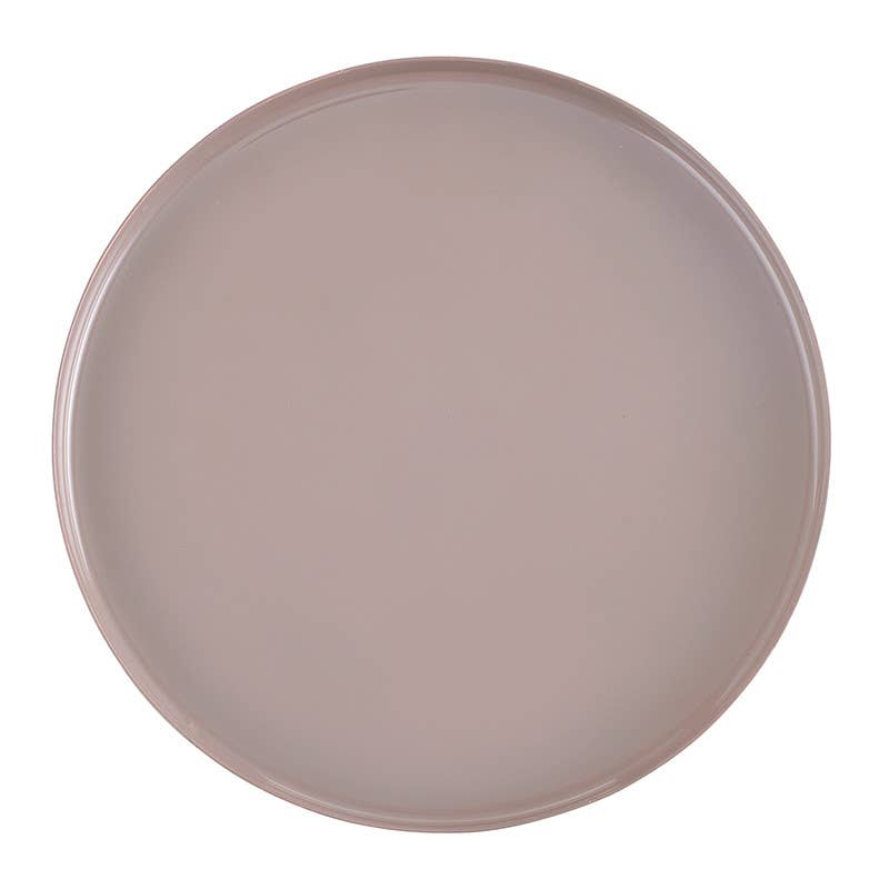 Small Round Enamel Lilac Tray