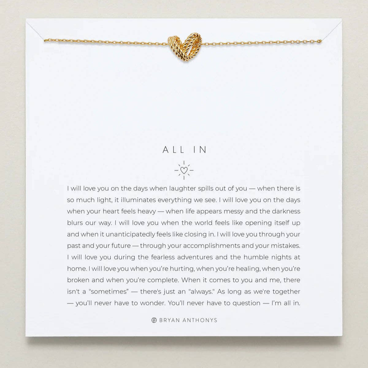 All In 14k Gold Bracelet