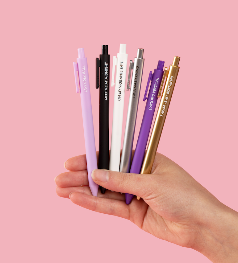 MDNGHTS 6-Pen Set, Taylor Swift, Pen Set
