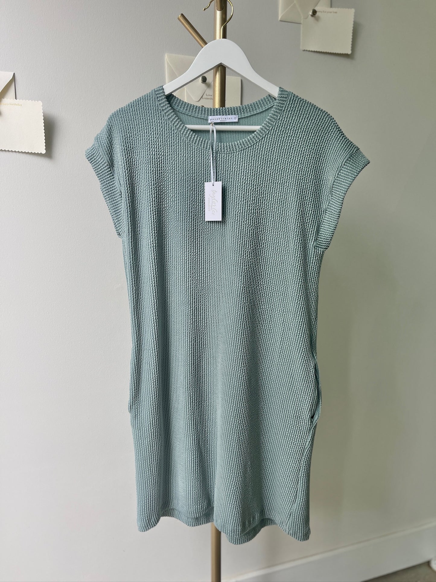 Ava Wave Rib Comfy Dress