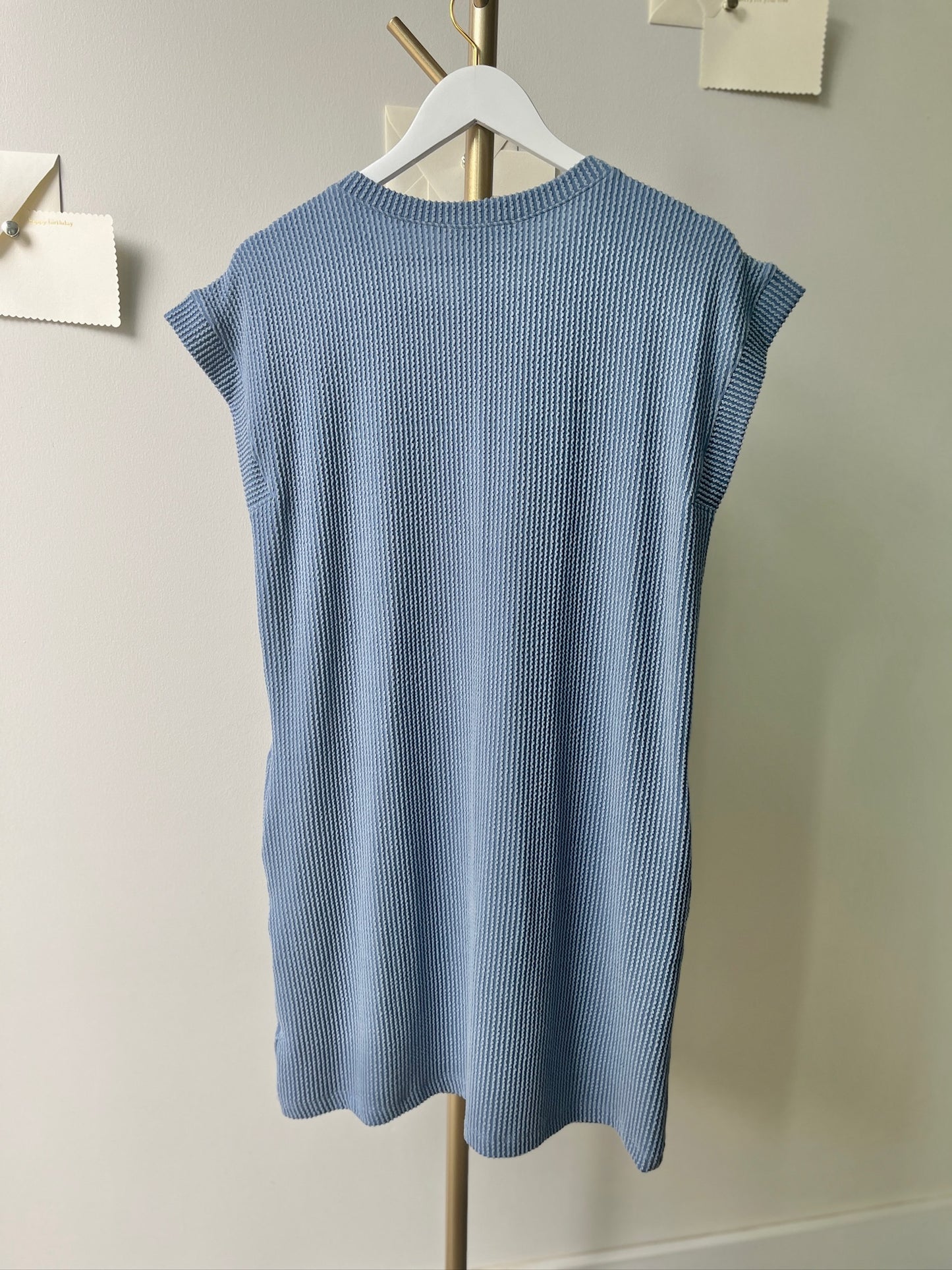 Ava Wave Rib Comfy Dress