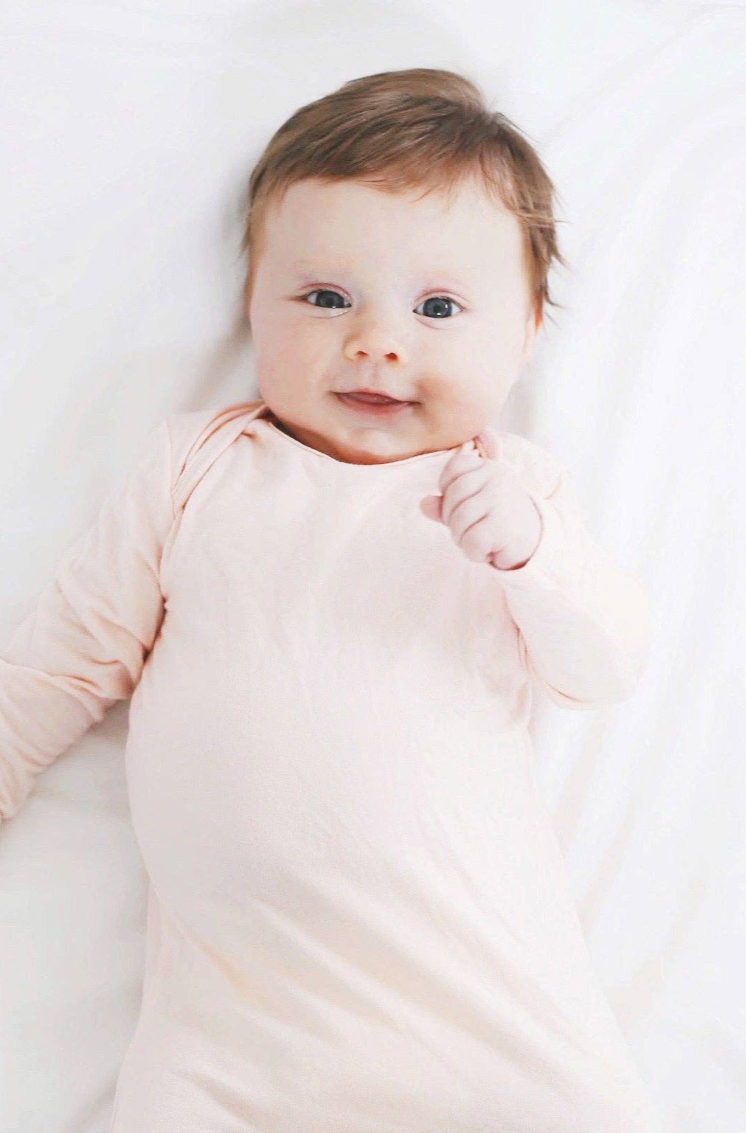 Blush Pink Bamboo Knotted Gownn