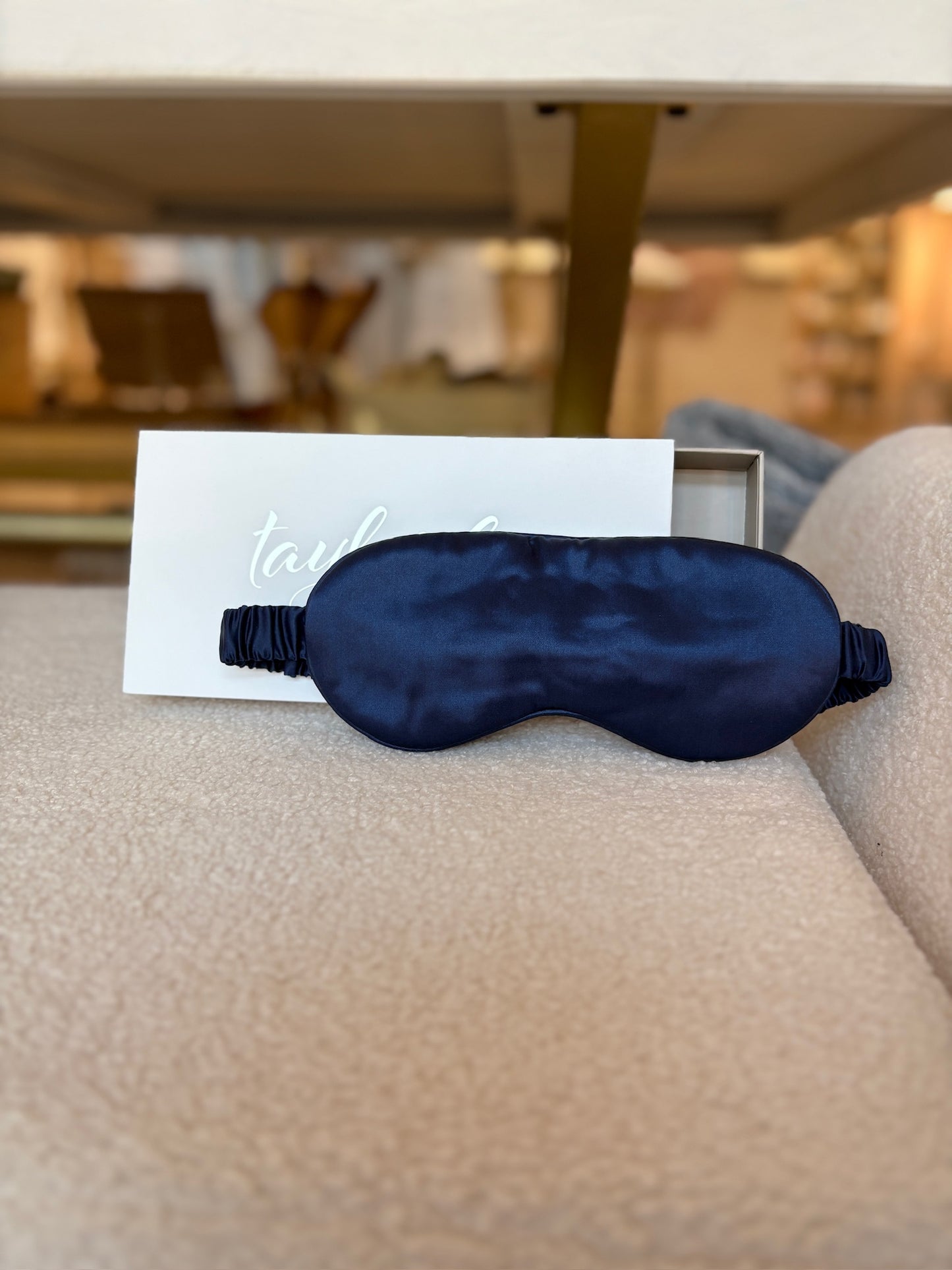 Mulberry Silk Navy Sleep Mask