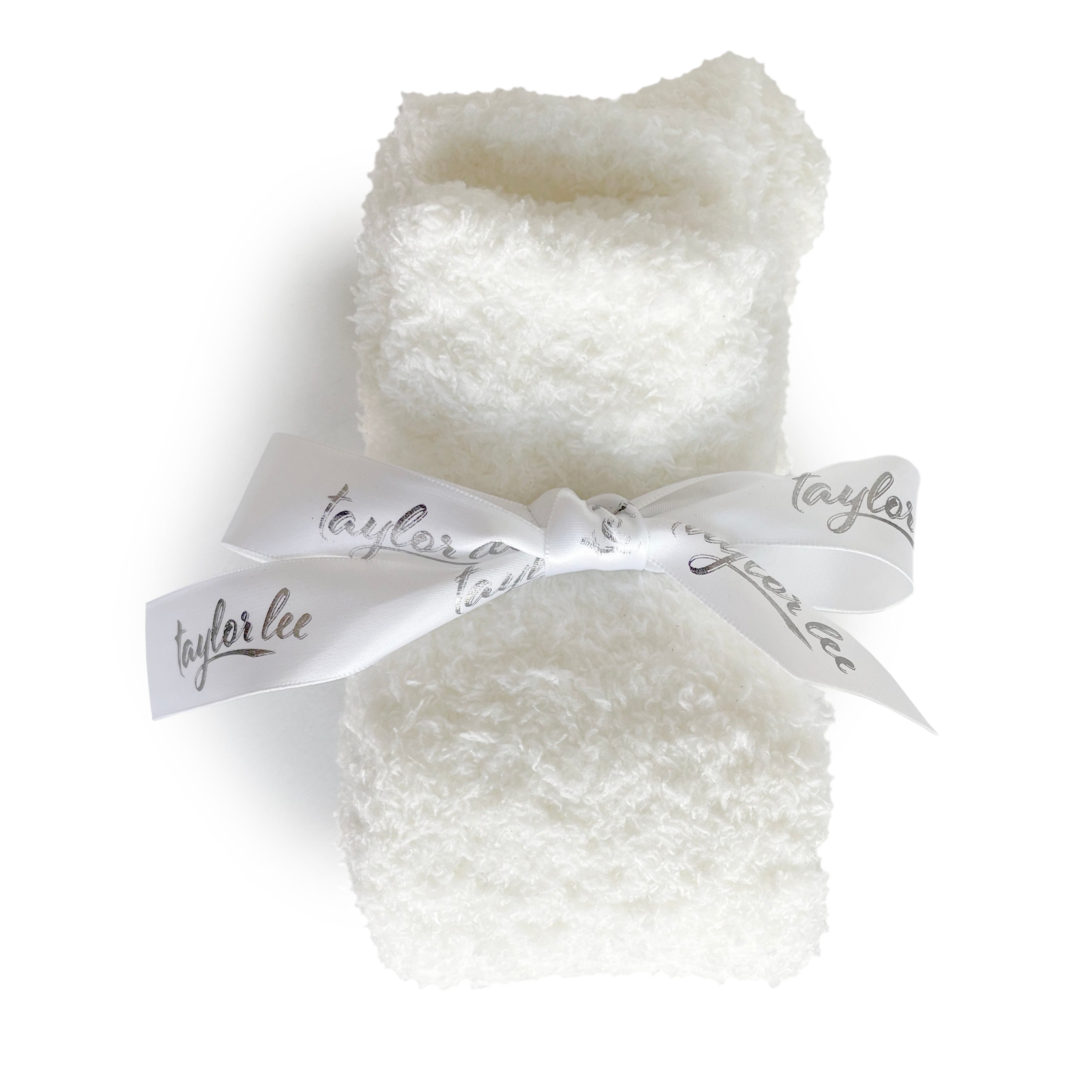 Soft and Fluffy Socks for lounge and keep feet warm and cozy ivory color bride or bridal gift for wedding