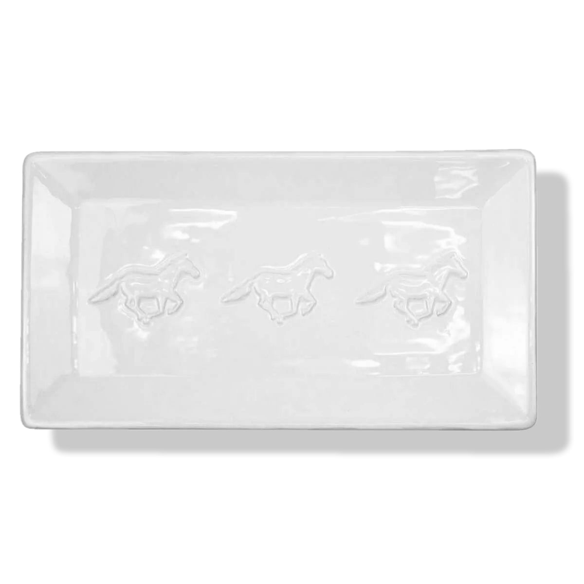 Horse Embossed Rectangle Platter