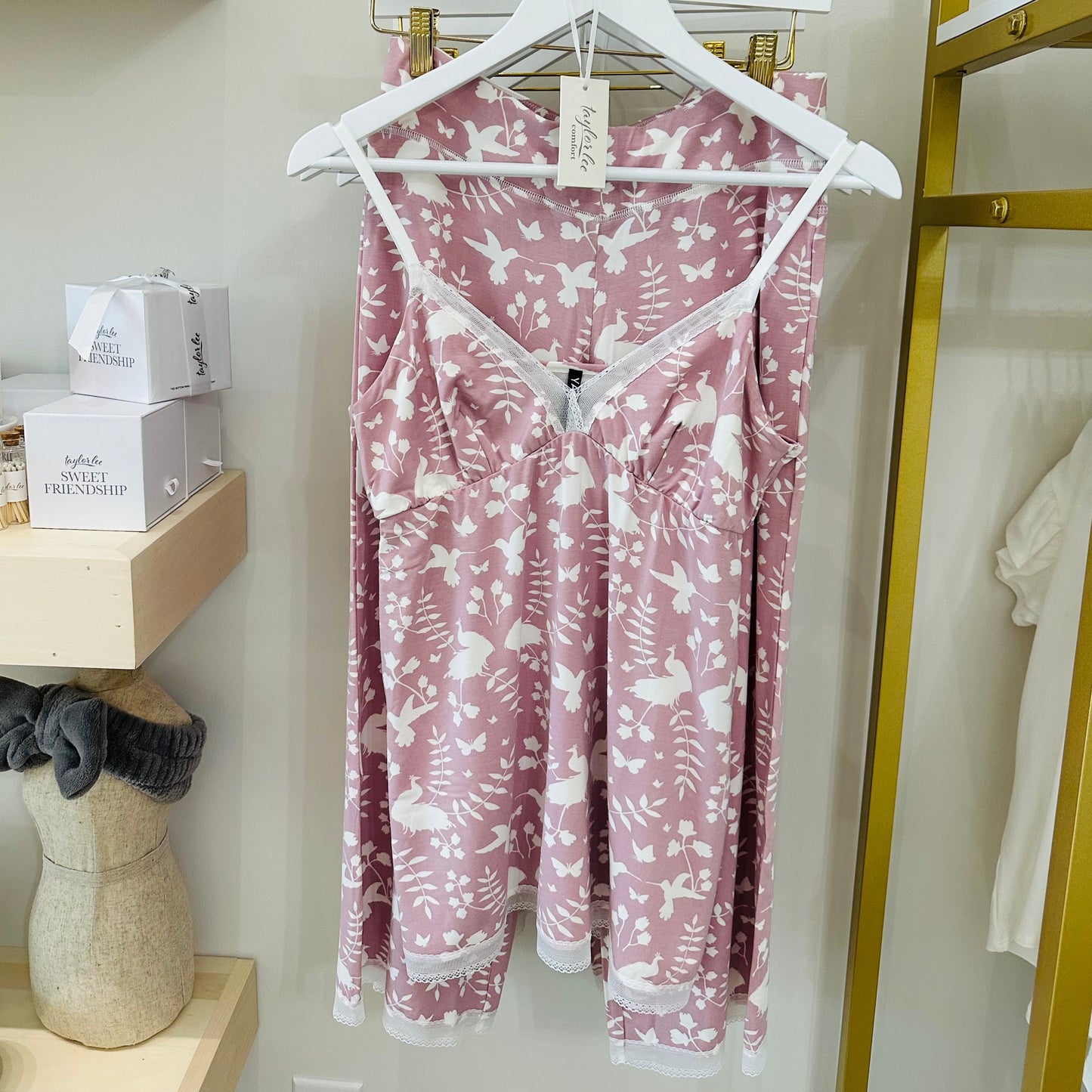 IRIS LACE BAMBOO PAJAMA SET
