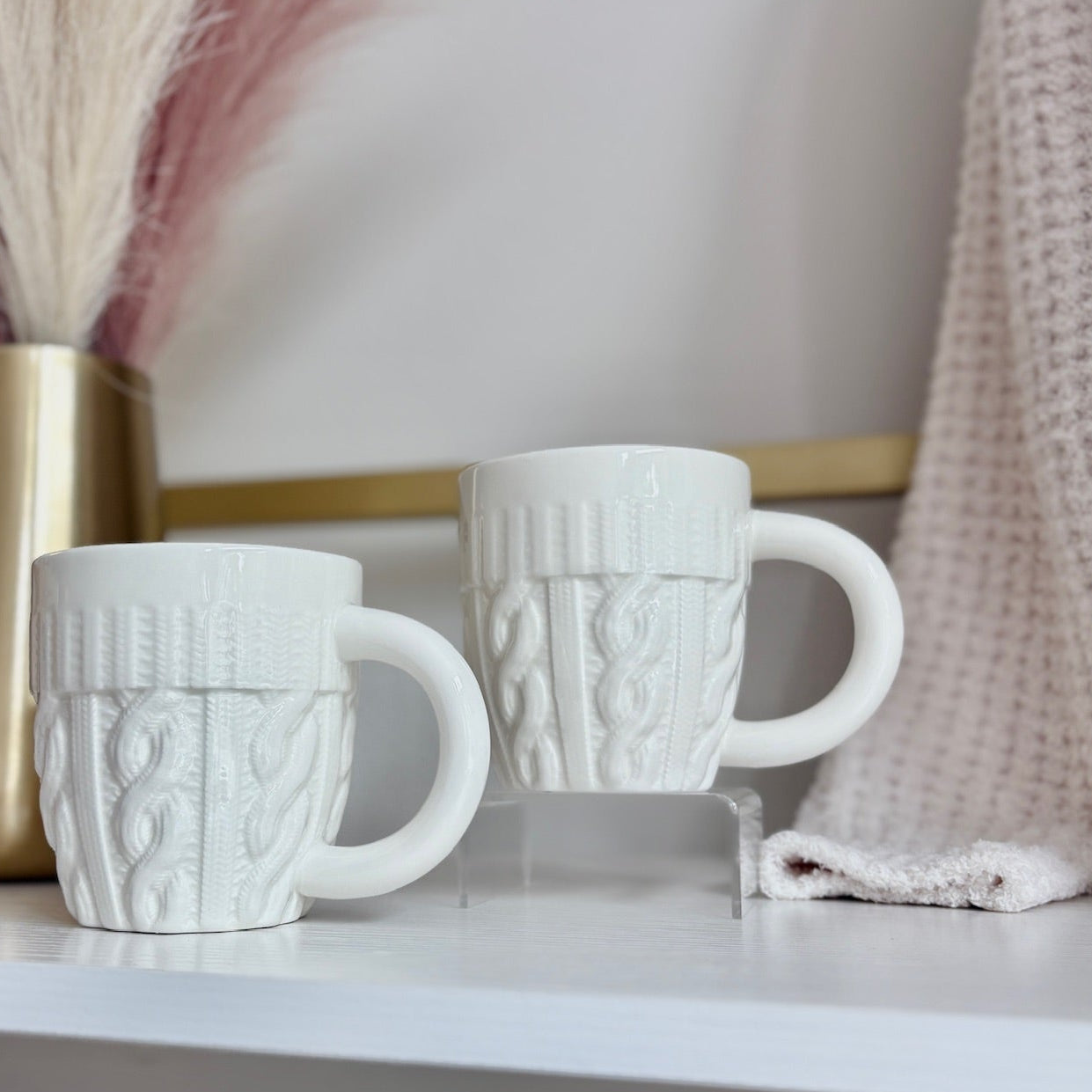 Cream Sweater Coffee Mug