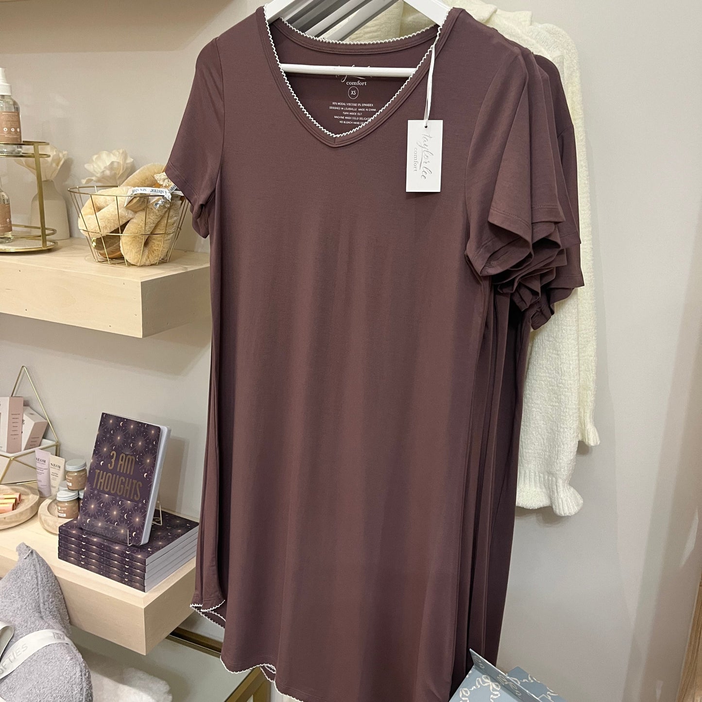 Emilee Bamboo Short Sleeve Sleep Shirt