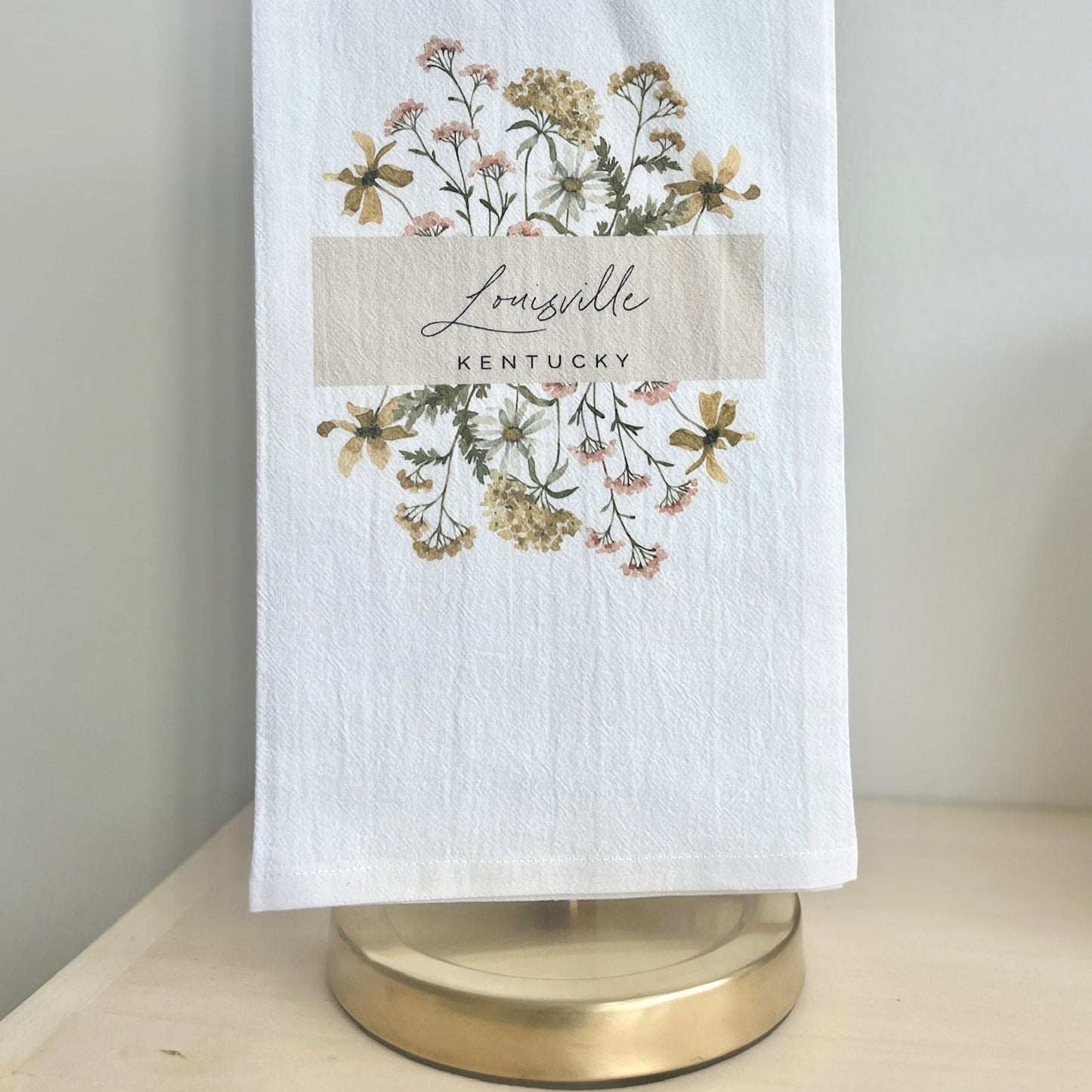 Wildflower Louisville Kentucky Tea Towel