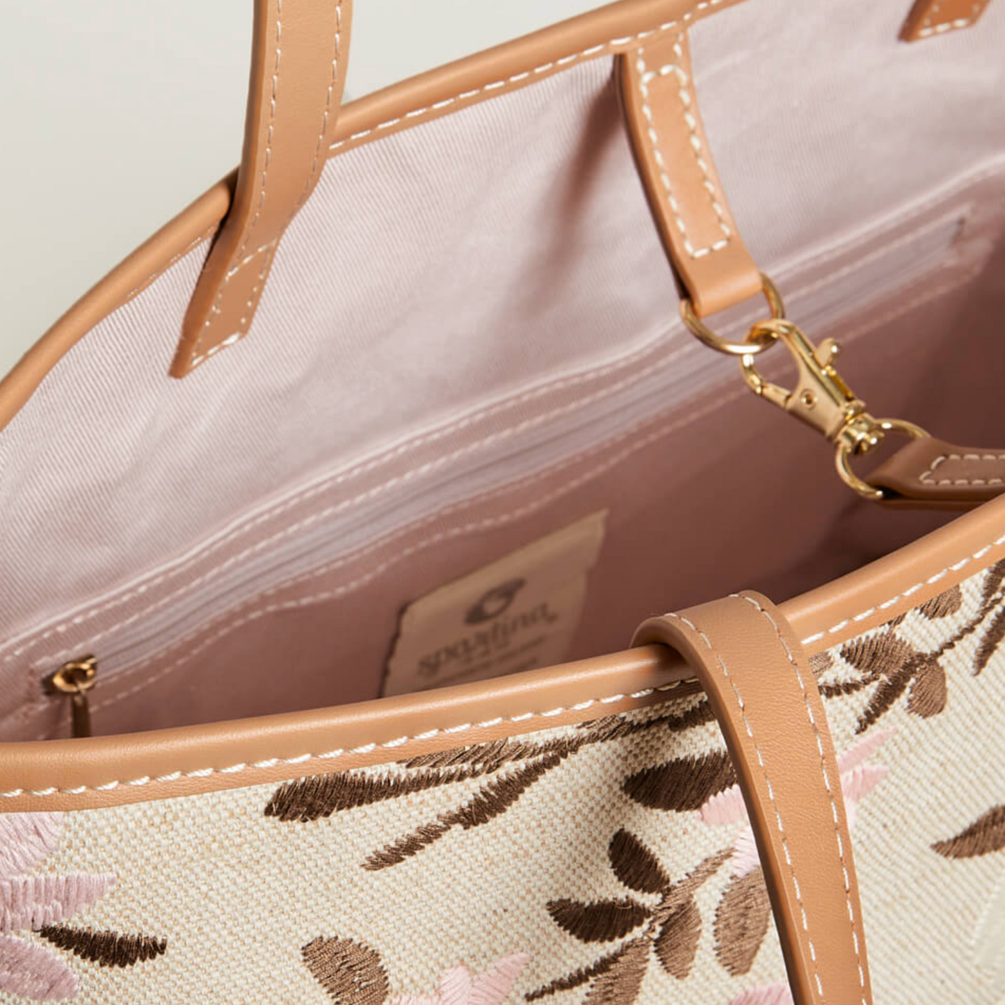 Spartina Maya Tote Embroidered Floral