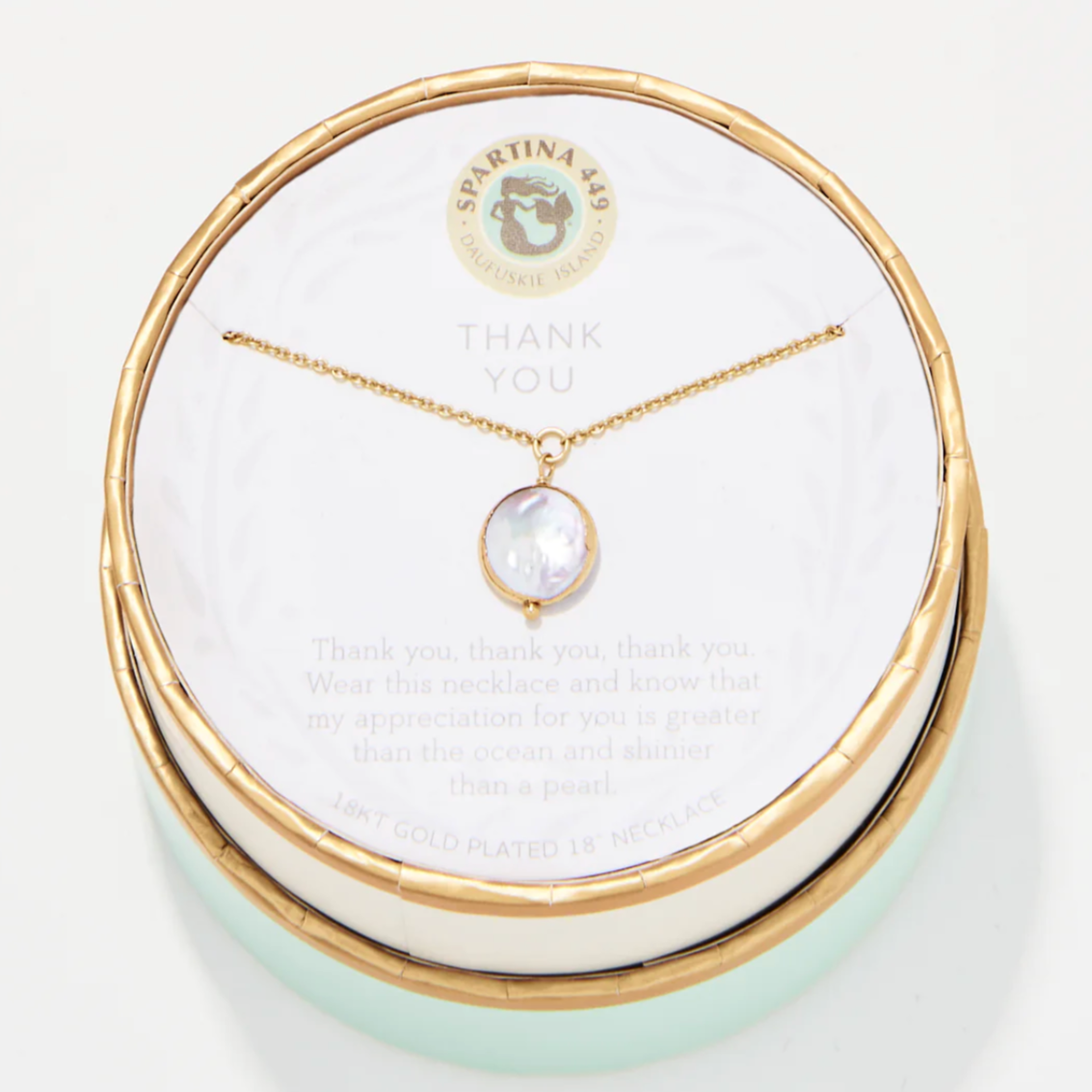 Spartina Necklace Thank You/Coin
