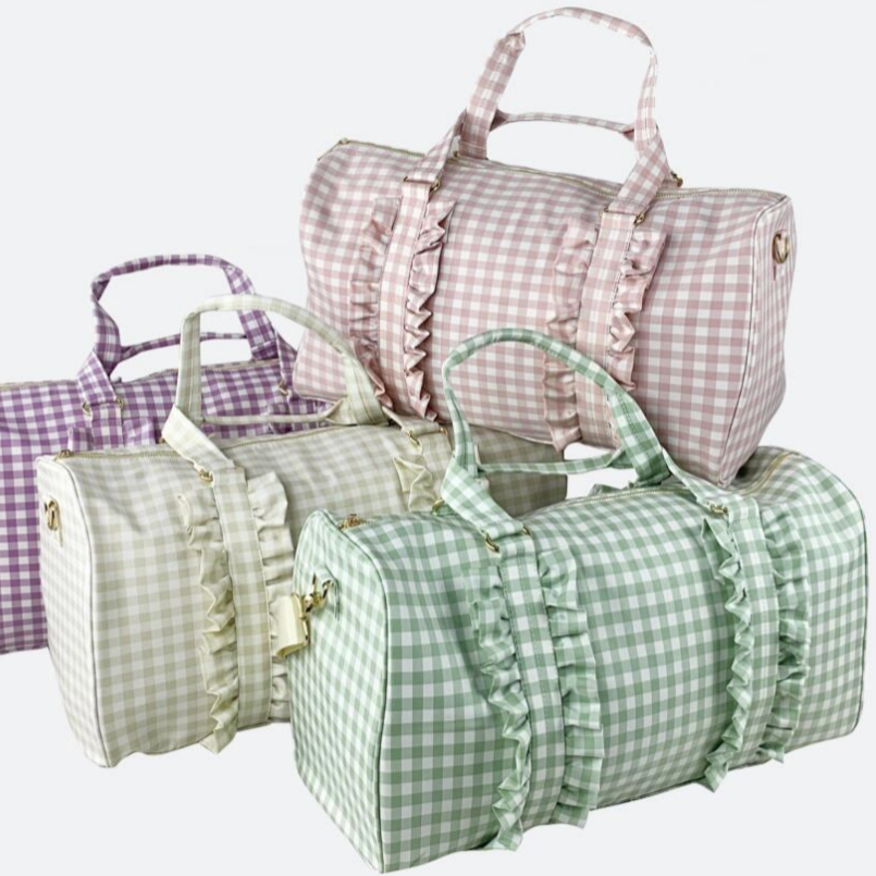Pretty Ruffle Duffle Bags