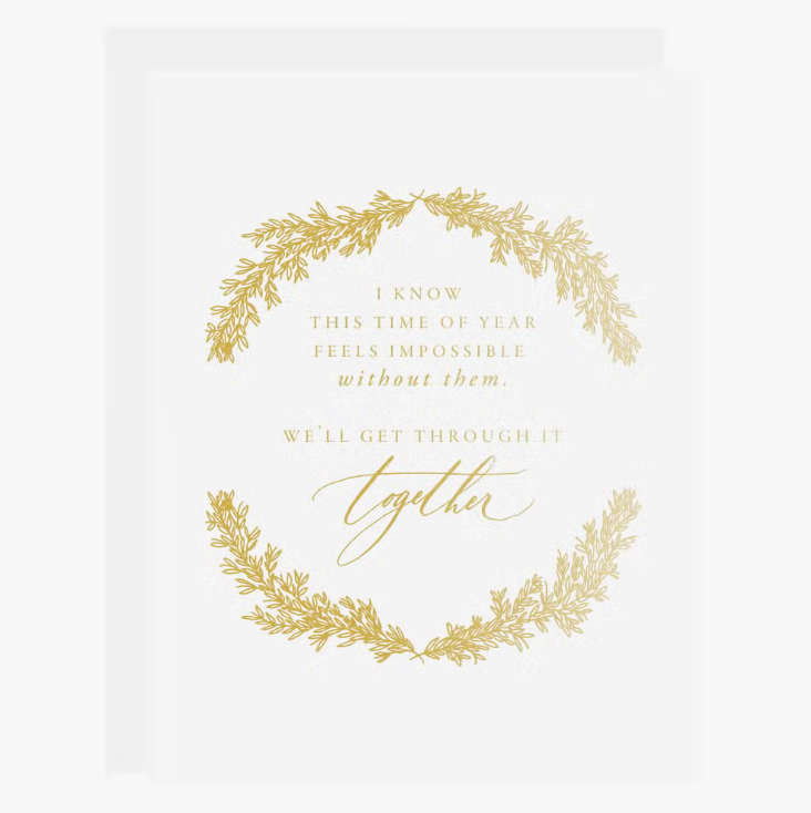 Difficult Time of Year Letterpress Card