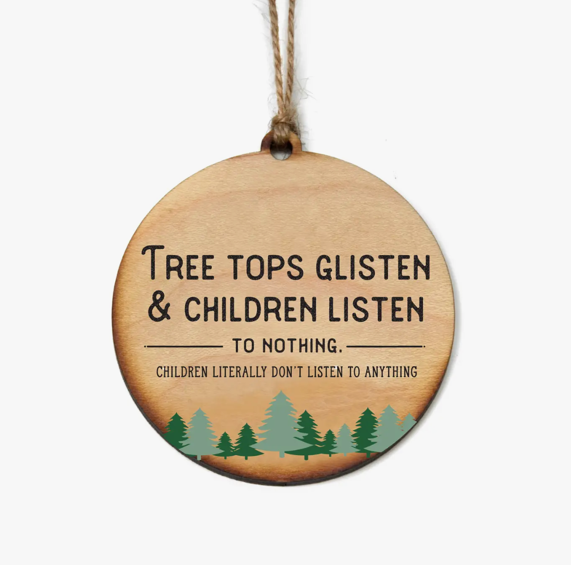 Wooden Tree Ornaments