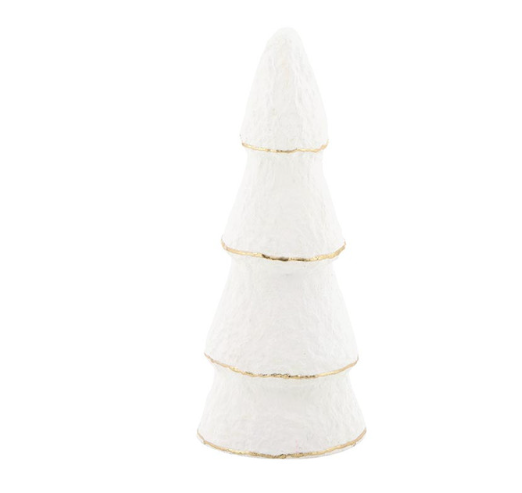 Paper Mache Ivory Trees