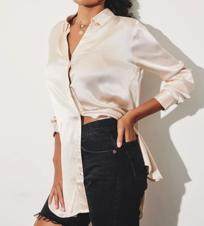 Take It Easy Satin Shirt