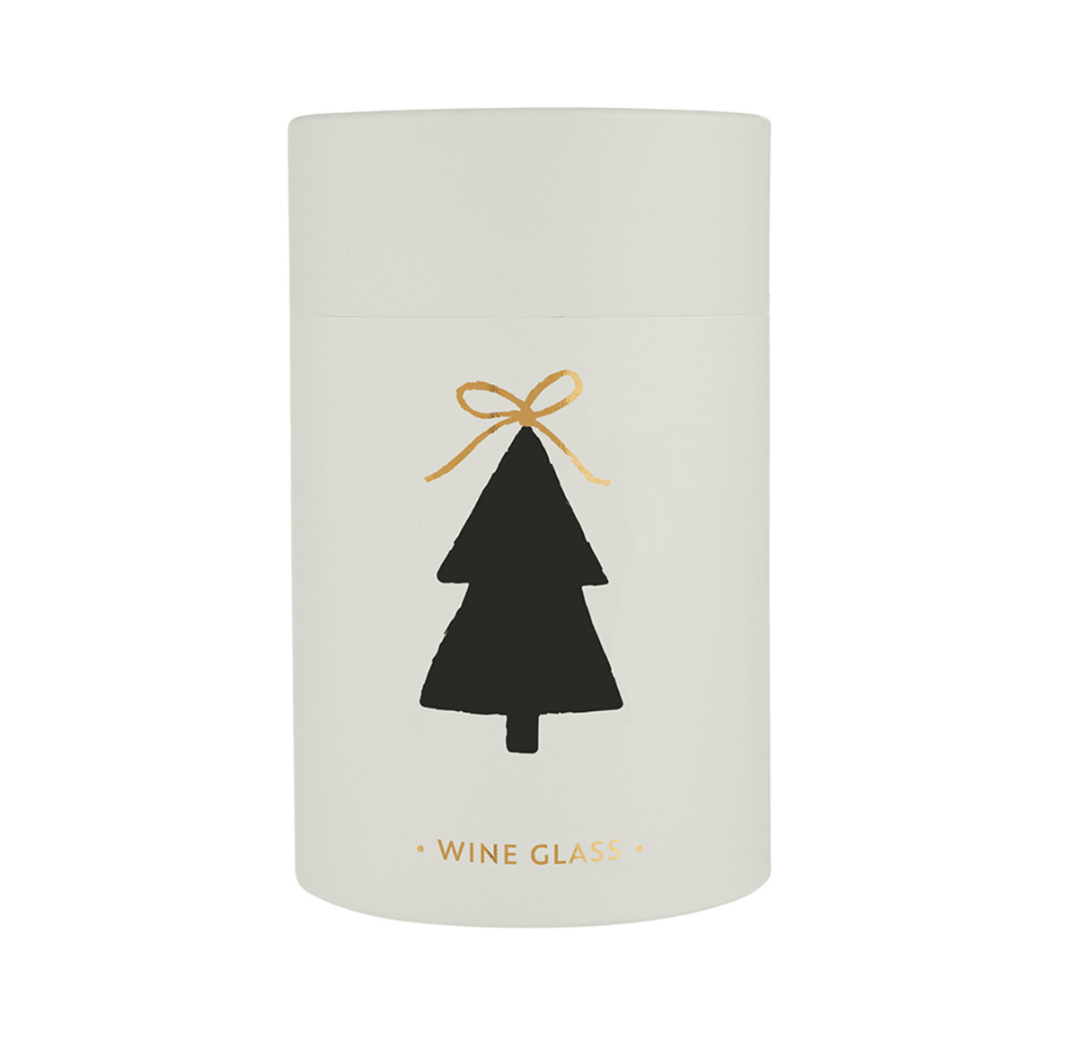 Gold Foil Stemless Wine Glass - Bow Tree