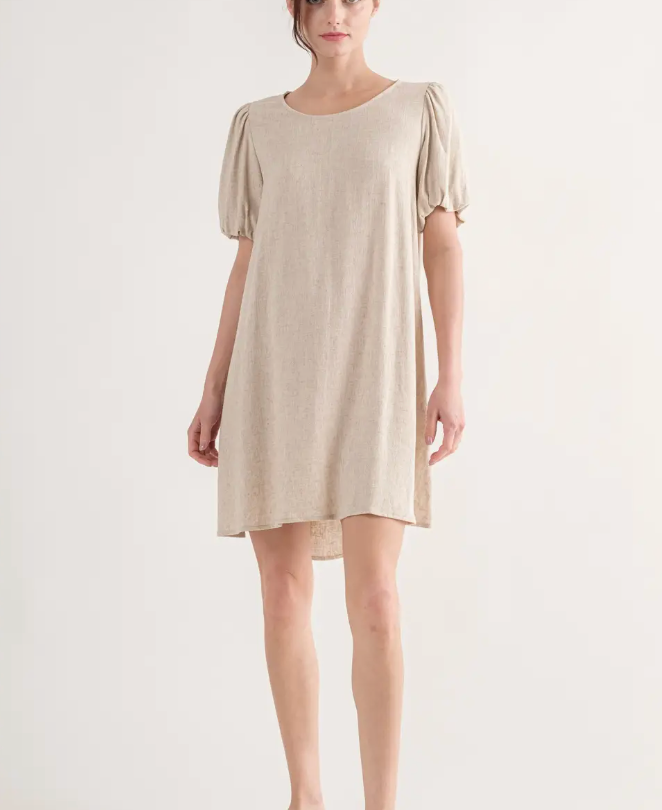 Got Your Back Linen Dress