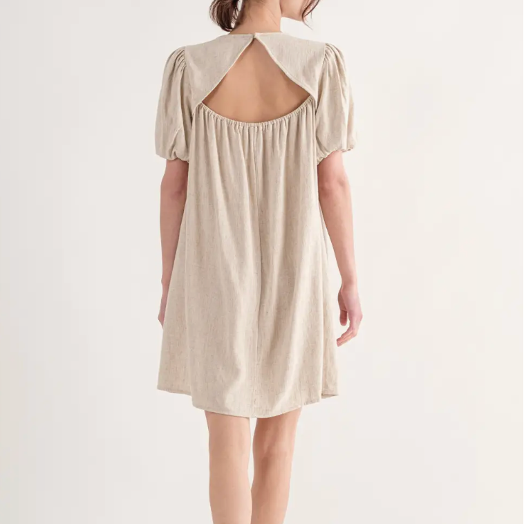 Got Your Back Linen Dress
