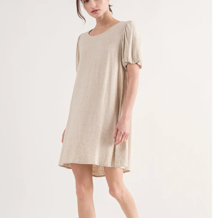 Got Your Back Linen Dress
