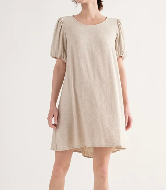 Got Your Back Linen Dress