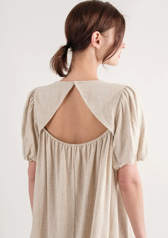 Got Your Back Linen Dress
