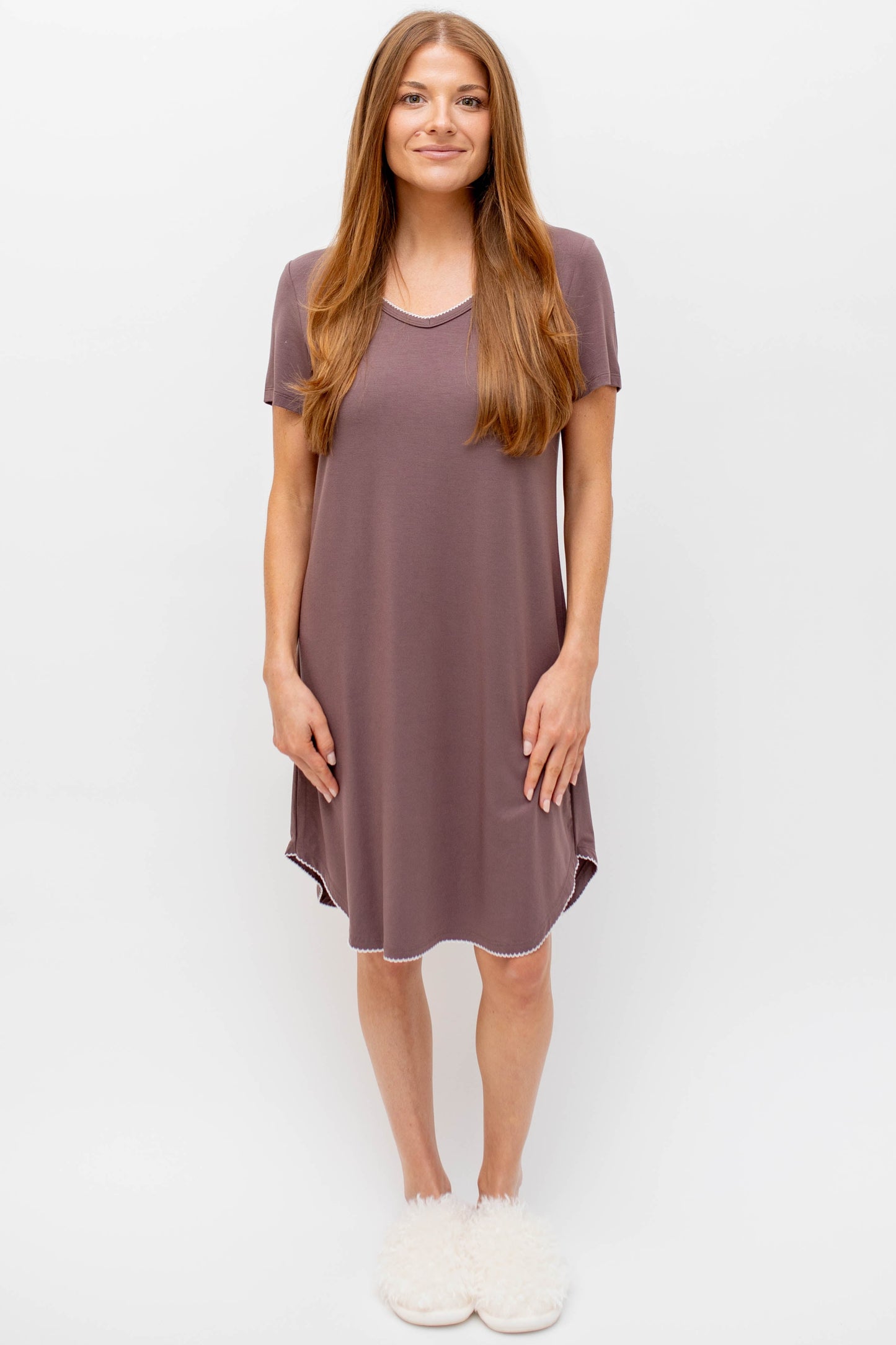 Emilee Bamboo Short Sleeve Sleep Shirt