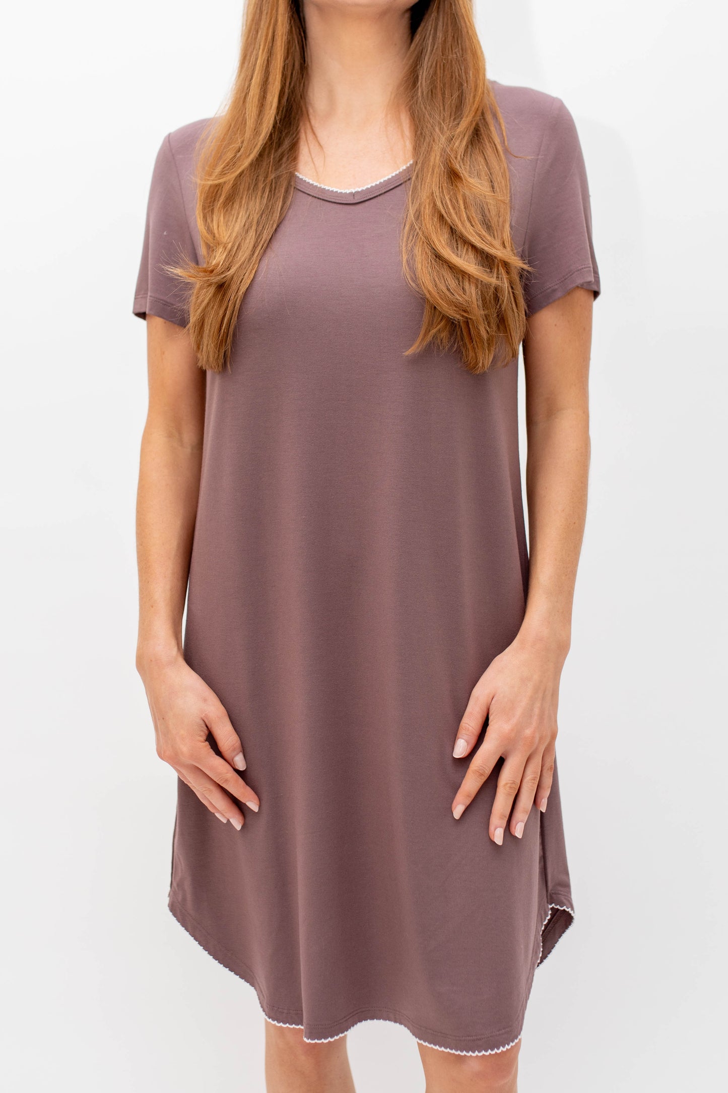 Emilee Bamboo Short Sleeve Sleep Shirt