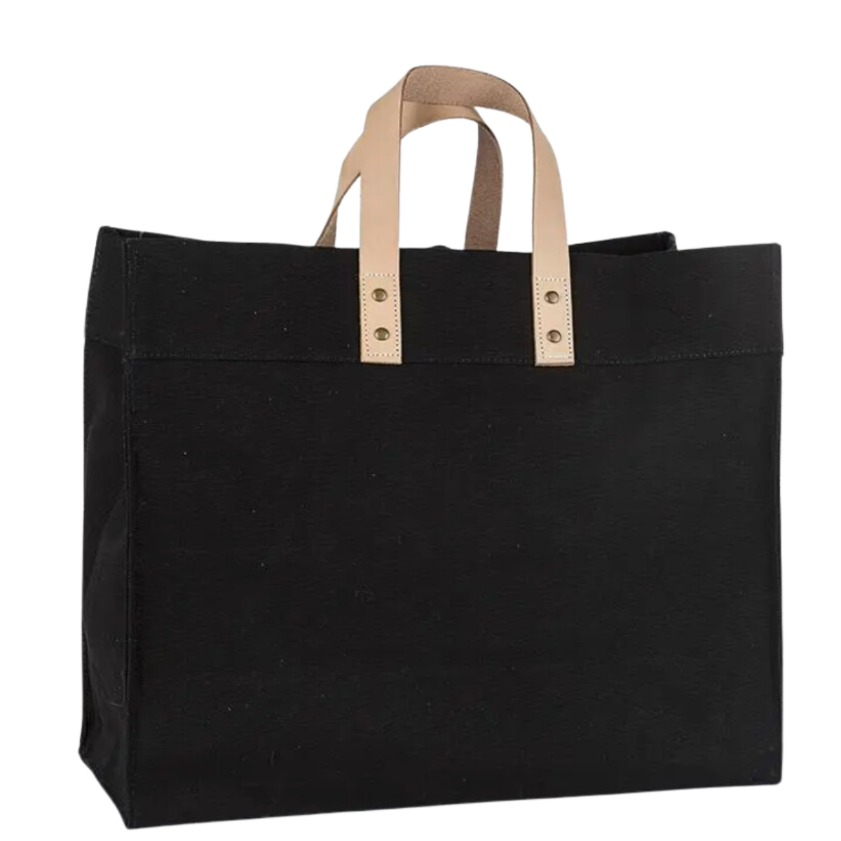 Canvas Pool Beach Bags Black Box Tote Bag