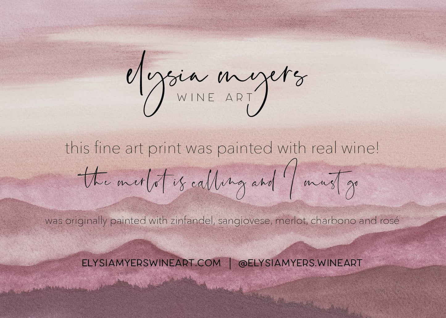 Fine Art Wine Print: 5x7"