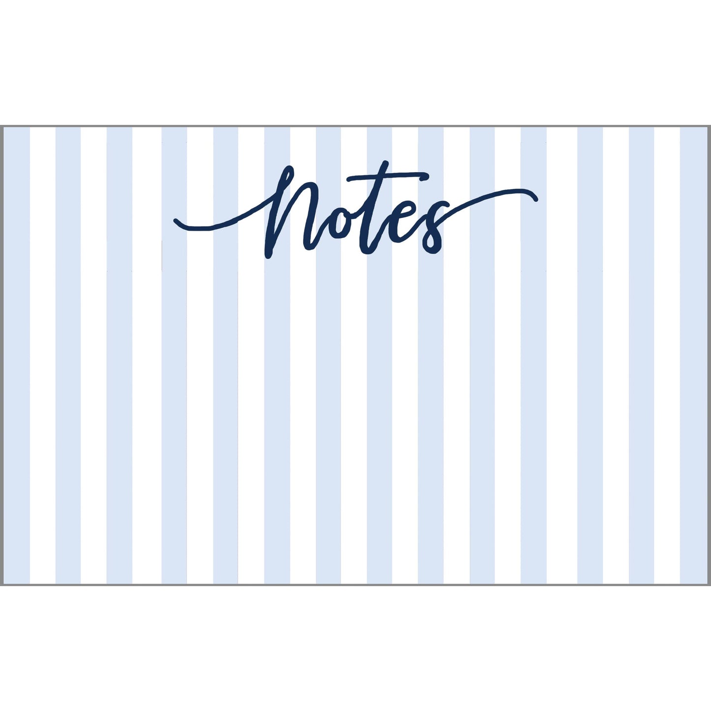 Cabana Stripe "Notes" Large Notepad