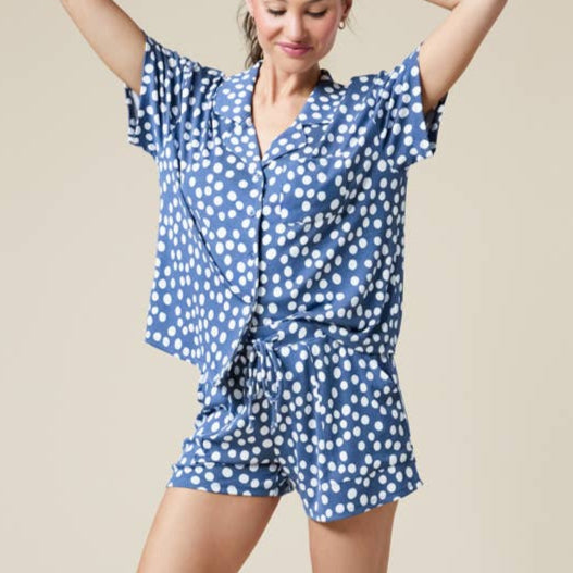 Soft Polka Dot Shorts PJ Set