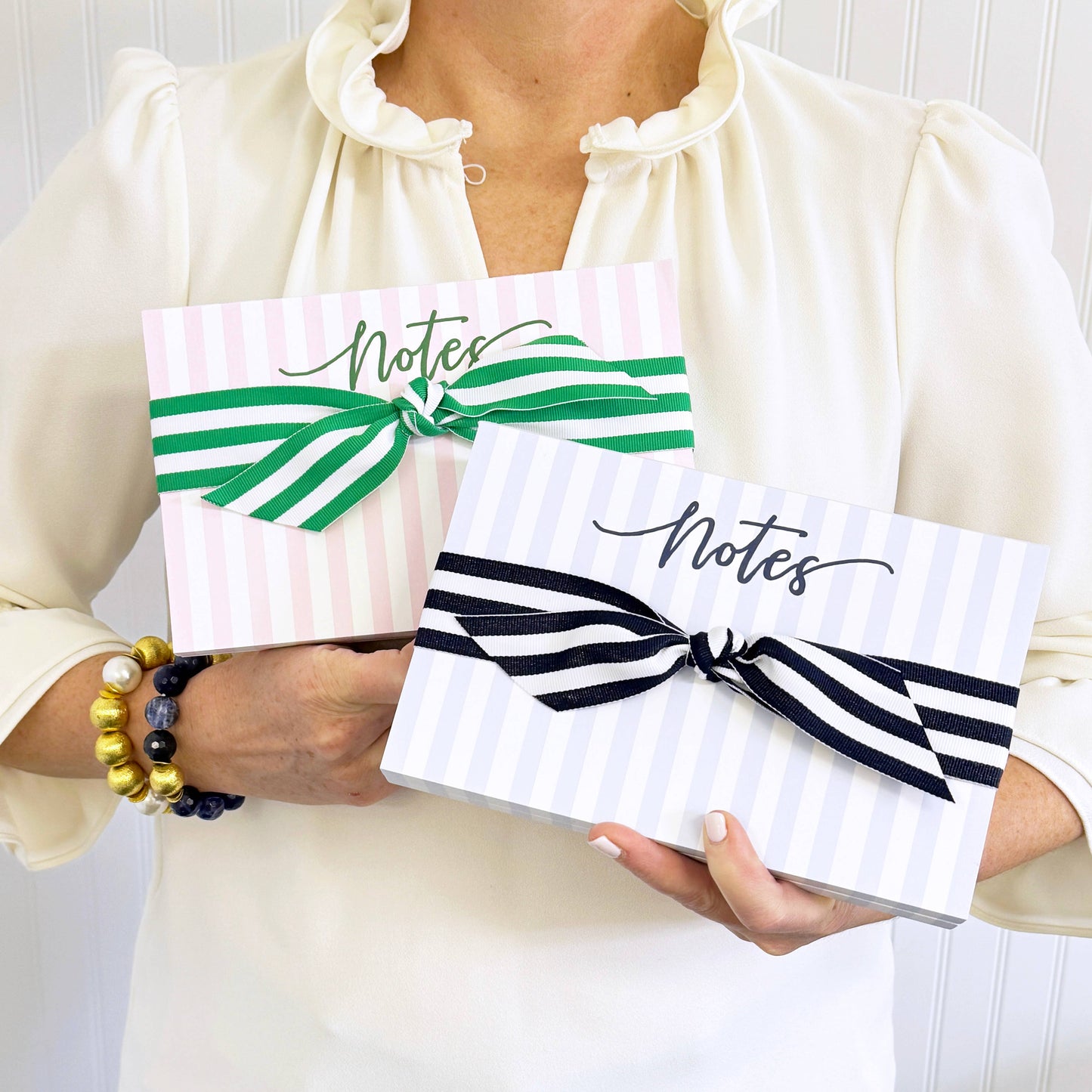 Cabana Stripe "Notes" Large Notepad