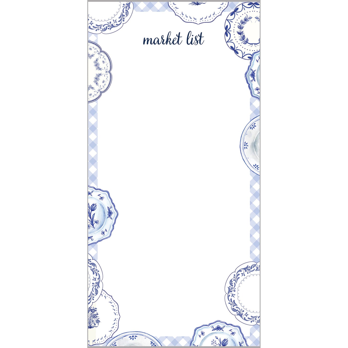 China Plates List Notepad