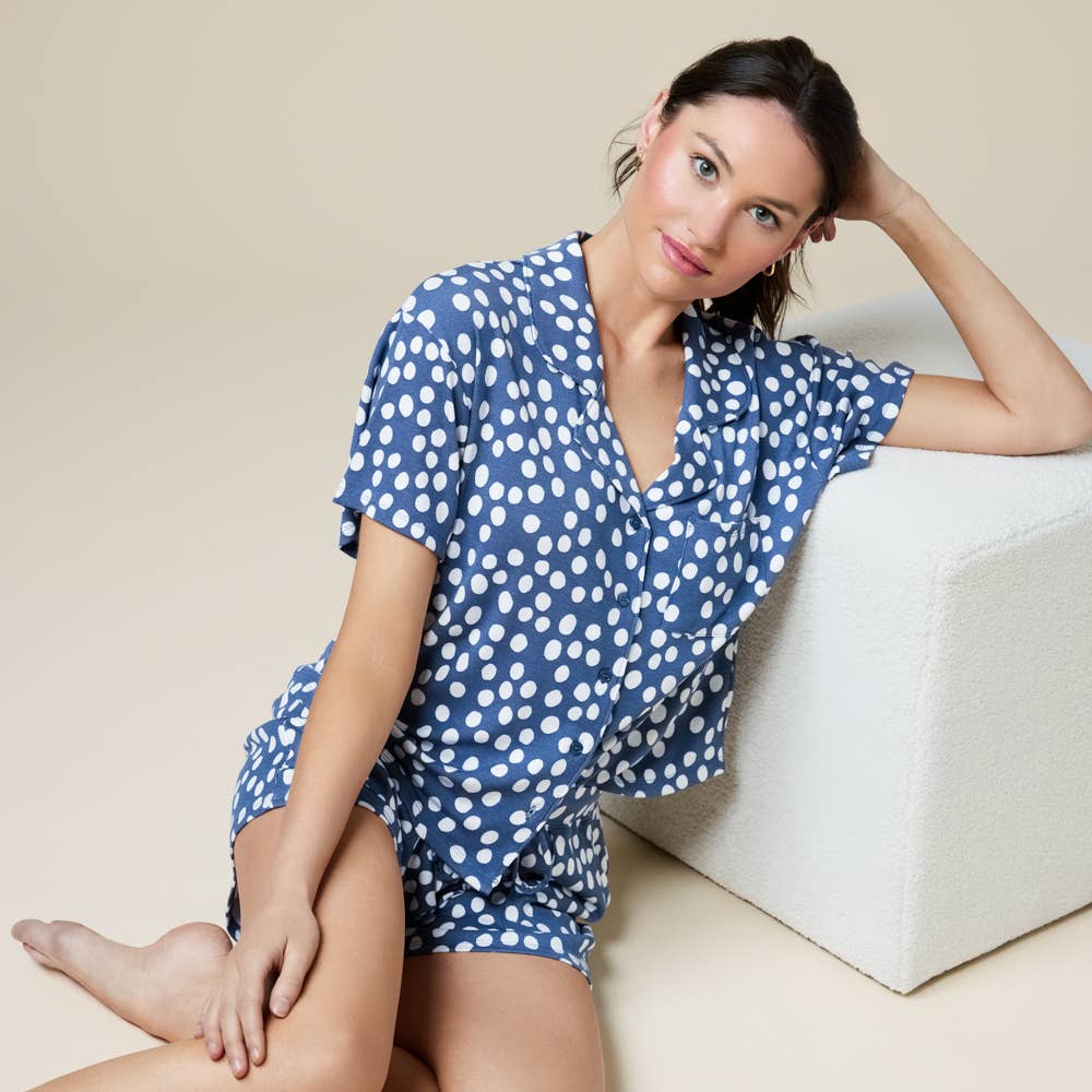 Soft Polka Dot Shorts PJ Set