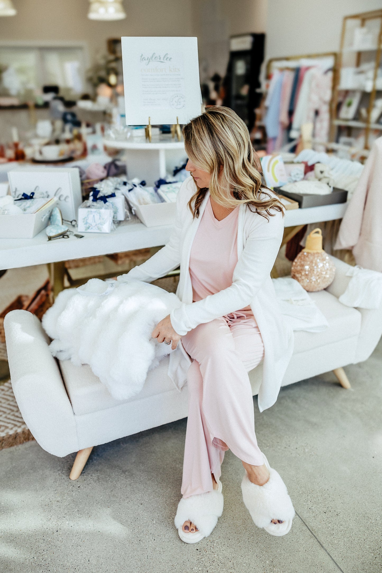 cozy soft and comfortable pajamas and loungewear clothing for women and gifts for sympathy bamboo fabric and sustainable good for planet pink and comfortable