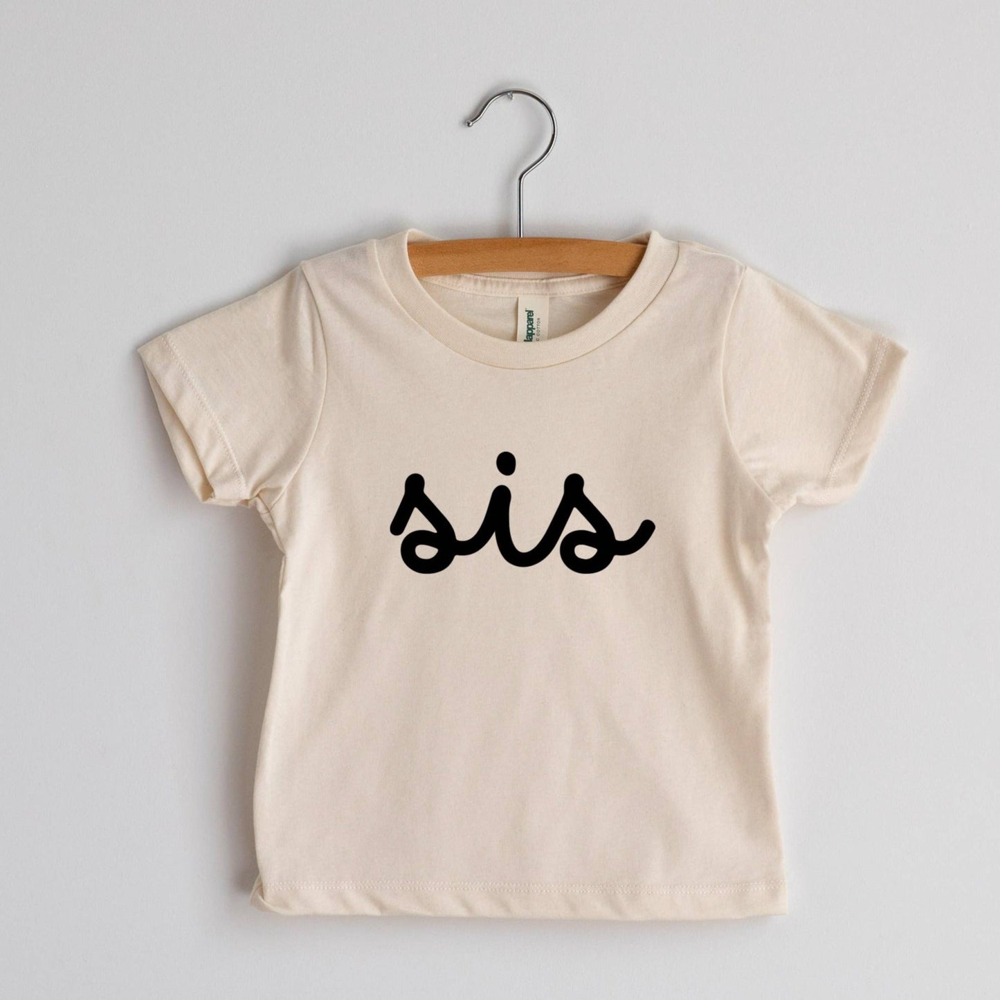 Sis/Bro Script Modern Organic Kids Tee