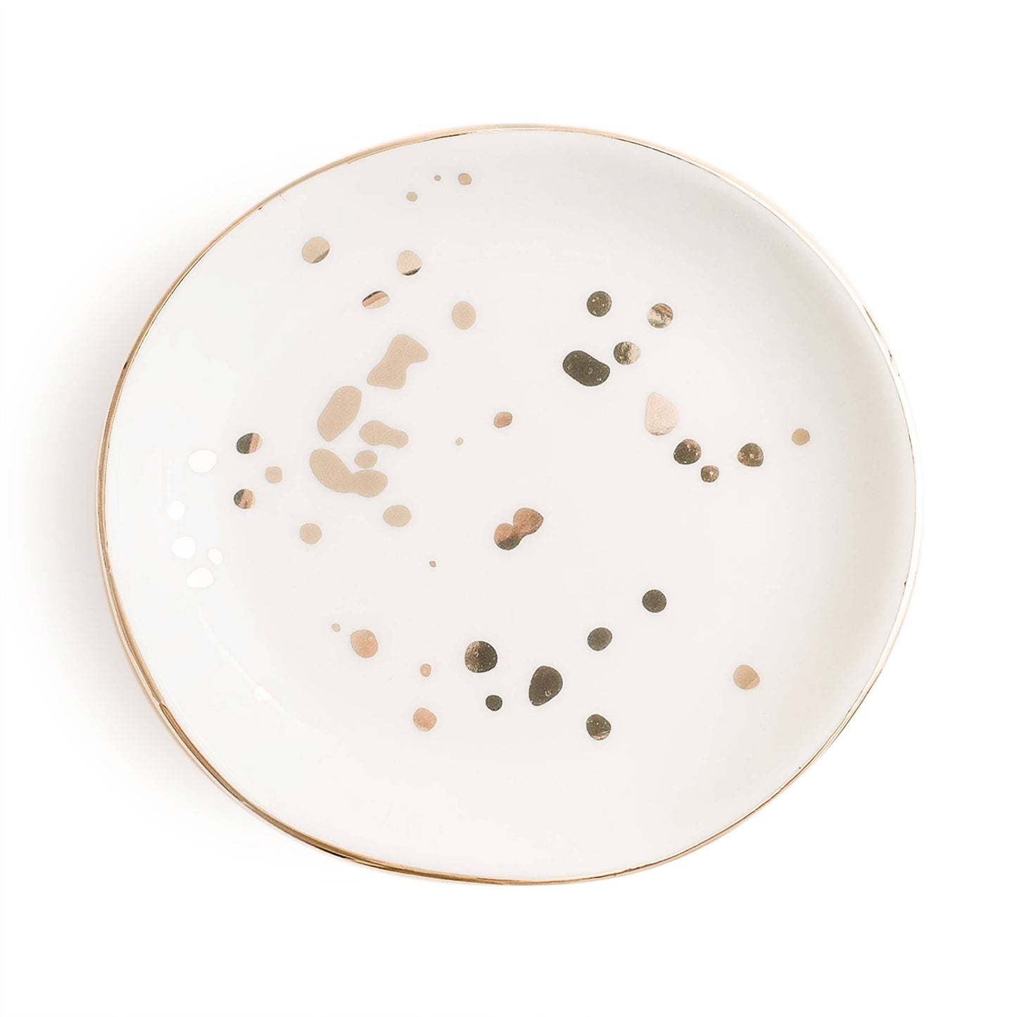 Gold Speckled Jewelry Dish