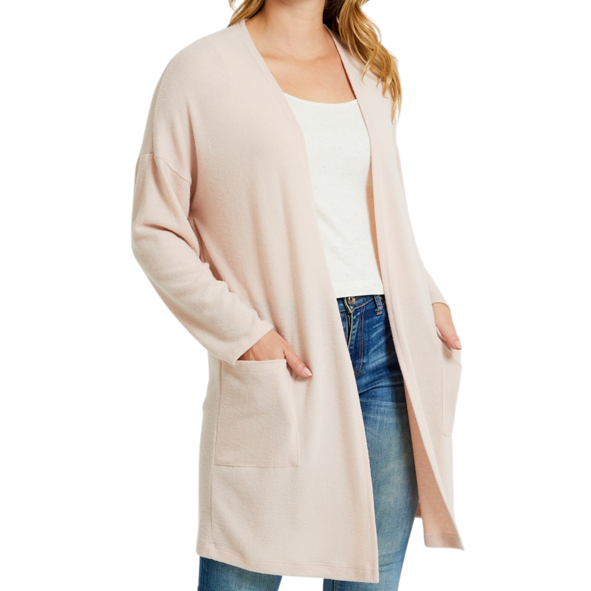 Blush 2025 pink cardigan